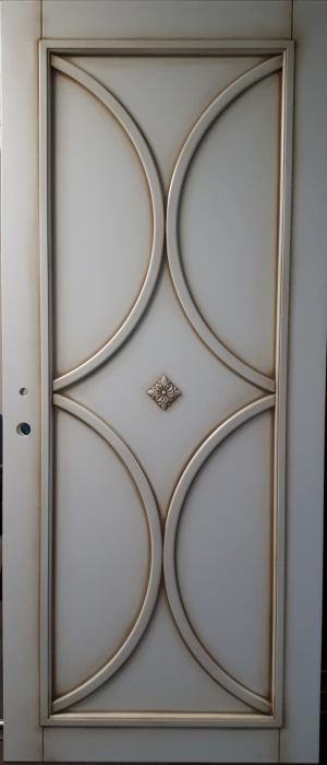 Межкомнатная дверь в профиле массив (эмаль с патиной) Пермь